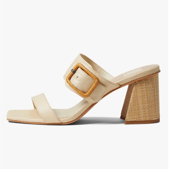 Dolce Vita Posy Heels in Natural Rafia Size 9.5 - Picture 2 of 16